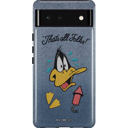 Looney Tunes Daffy Duck Thats All Folks Pixel Cases